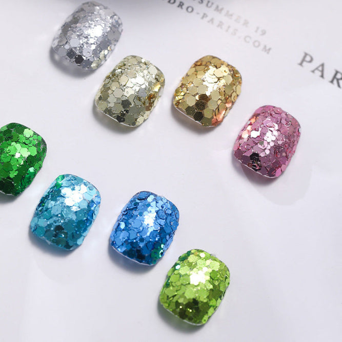 Wholesale  large bright glitter manicure nail accessories